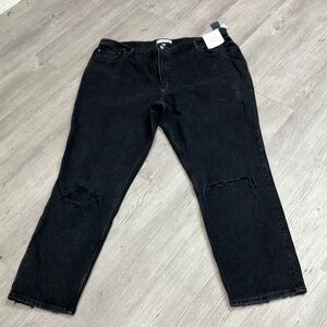 Abercrombie & Fitch Black Straight Leg Jeans